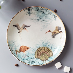 Vaisselle et assiettes en porcelaine personnalisées en gros, 8 pièces, motif animalier, style anglais de luxe, pour la décoration de la salle à manger - Product Image 6