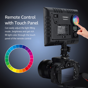 Luz LED RGB para Cámara YN300AIR <span class=keywords><strong>II</strong></span>, Iluminación RGB a Todo Color para Fotografía, Luz de Relleno Suave para Grabación en Vivo - Product Image 5