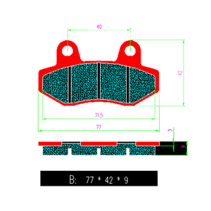 Venta directa de fábrica de pastillas de freno delanteras y traseras para motocicleta almohadilla de fricción para <span class=keywords><strong>Kawasaki</strong></span> <span class=keywords><strong>Ninja</strong></span> <span class=keywords><strong>400</strong></span>/Z400 FA197 - Product Image 6