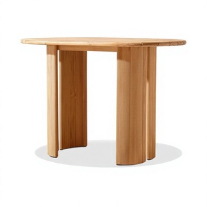 Table de bar extérieure en teck et corde, comptoir de jardin moderne à lignes verticales pour projets de villas et d'hôtels - Product Image 2