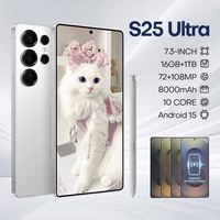 Smartphone 25 Pro Max Double Emplacement pour Carte SIM Écran Incurvé 6,53 Pouces 16+1 To Téléphone 5G Global Écran Complet