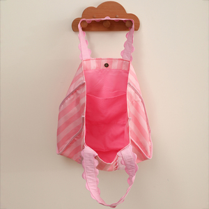 Nouveau Sac Fourre-tout Rayé en Toile Style Preppy pour Femmes et Filles 2026 avec Volants Festonnés - Product Image 5