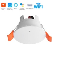 Sensor Kehadiran Manusia WIFI Tuya Smart Dengan Aplikasi Tuya Smart Life, Sensor Gerak Pir 360 Derajat untuk Plafon, Keamanan Rumah, Aplikasi Smart Life