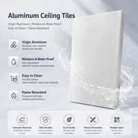 Plaques de plafond perforées en aluminium 600x600mm blanches pour salle blanche médicale, plafond suspendu métallique à clipser pour hôpital, pharmacie, centre commercial