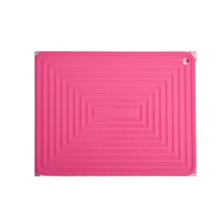 Tapis isolant thermique en silicone antidérapant réutilisable, dessous de plat carré multicolore pour la protection des bols et plats chauds sur la table à manger