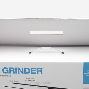 Caja de cartón corrugado con asa de plástico, embalaje electrónico de gran tamaño reciclado con logotipo personalizado - Product Image 5