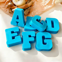 Ensemble de 26 moules en silicone pour lettres capitales, moule en résine époxy pour bougies DIY, alphabet pour fête d'anniversaire, demande en mariage, décoration de mariage