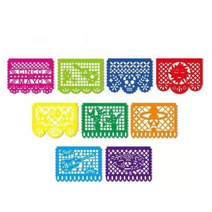 Banderines Temáticos del Día de <span class=keywords><strong>los</strong></span> Muertos Mexicanos para Fiesta, 15x15cm, ChenWang - Product Image 4