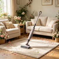 Aspirateur à main portable puissant de 250 W pour nettoyage en profondeur des sols durs et des canapés, avec capteur de poussière LED vert pour un nettoyage en profondeur