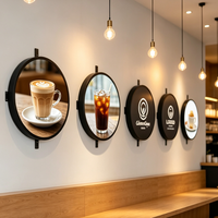 Pantalla LED de Señalización Digital Personalizada, Video Wall LED con Pantalla Redonda LED para Decoración de Edificios o Promoción Publicitaria