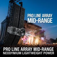 Haut-parleur PA néodyme 6 pouces 120W AES, bobine vocale 50mm, aimant N38SH, transducteur médium léger pour système audio Line Array