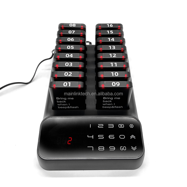 Wireless Beeper Pager Restaurant Calling System Waiter Watch Food Order Notification Device for Fast Food Court Bar