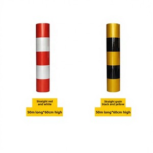 Rood-witte reflecterende brand- en vloerwaarschuwingstape, niet-markerende PET-<span class=keywords><strong>tape</strong></span>, 50m lengte, <span class=keywords><strong>2</strong></span>-50cm breedte opties - Product Image 5
