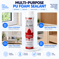 Mousse PU MUCHAO Feuille d'érable A53 750ml Premium Monocomposant Anti-rétrécissement pour le Remplissage et l'Étanchéité des Espaces entre Portes et Fenêtres, Construction