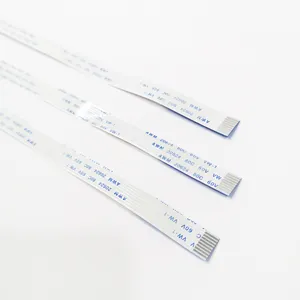 Rouleau de câble plat Flexible en tissue FFC/FPC, 1.0MM 50/100/150/200MM, type A contact, 4P 6 7 8 10 12 14 18 20 22 24 26 30 32 34 35 broches