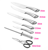 Ensembles de blocs de couteaux de haute qualité, ensemble de couteaux 8 pièces