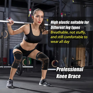 อุปกรณ์พยุงเข่าแบบมีแรงกดดันผสมไอออนทองแดง สำหรับเล่นบาสเกตบอล วิ่ง และกิจกรรมกลางแจ้ง ใช้ได้ทั้งชายและหญิง ไซส์ M L XL XXL - Product Image 3