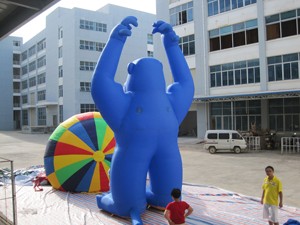 <b>Inflatable</b> Gorilla Balloon for Advertising Events with Customized Logo Waterproof & Sun Resistant Over 12ft Tall - Product Image 3