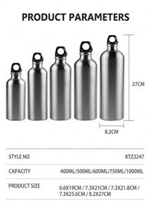 Adults Stainless Steel Modern Design Double Wall Vacuum Insulated Travel Friendly Thermal Traveling Water <b>Flask</b> Tumbler - Product Image 5