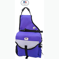 Échantillon gratuit de sacoche de selle et de poche de selle combinés ; Sacoche de selle combinée pour corne et pommeau pour chevaux