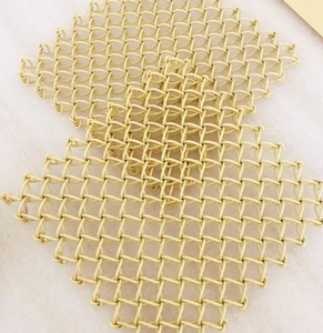 Maille <span class=keywords><strong>de</strong></span> fil d'aluminium décorative en tissage diamant <span class=keywords><strong>de</strong></span> qualité supérieure - Panneau léger pour le revêtement <span class=keywords><strong>de</strong></span> plafond et la décoration <span class=keywords><strong>de</strong></span> façade - Product Image 4