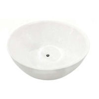 Baignoire ronde autoportante simple pour usage domestique ou hôtelier