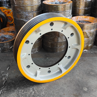Poulie de traction d'ascenseur Mitsubishi EM2470 EM2430 OD710/720 à 7 rainures pour câble métallique de 12/14 mm, pièce de rechange pour roue de machine de traction d'ascenseur