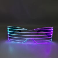 Faltbare Acryl-LED-Brille RGB Farbwechselnd Mehrfarbig Vielseitig Einsetzbar Neuheiten Sofort Lieferbar für Geburtstag Neujahr Halloween