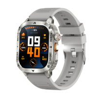 Reloj Inteligente AK80 2.01" con Llamadas Bluetooth, Monitor de Ritmo Cardíaco, Linterna, Brújula, 400mAH, +100 Modos Deportivos, Resistente al Agua IP68, Reloj Deportivo para Exteriores