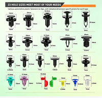 Nouvel Assortiment Universel de Fixations Automobiles en Nylon de Haute Qualité 725 Pièces – Clips de Remplacement pour Pare-chocs, Bavettes et Ailes
