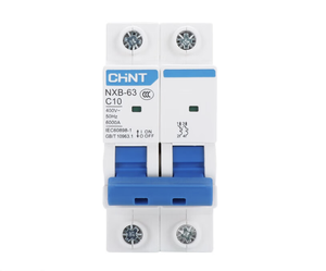 เบรกเกอร์ขนาดเล็ก NXB-63 2P รุ่นใหม่ 10A 400V AC 6kA แบบ C Curve ติดตั้งบนราง DIN ได้รับการรับรองมาตรฐาน CCC CE สำหรับใช้ในครัวเรือนและอุตสาหกรรม MCB - Product Image 3