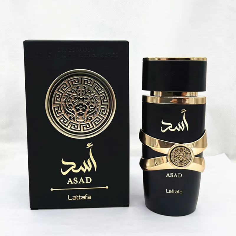 Black Men Perfume 100ml original luxury ASAD Long Lasting Perfume for women wholesale Dubai Arabic perfume