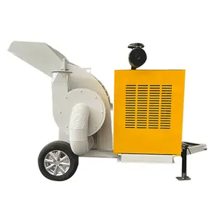 HR Excellent Material Selection Diesel Engine Small Branch Sawdust Machine Mobile Forced Feed Sawdust Grinder