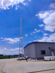 Nhà Sản Xuất 20-120M Mạ Kẽm Nhúng Nóng Tự Hỗ Trợ Wifi GSM <span class=keywords><strong>3G</strong></span> 4G 5G Ăng Ten 4-Chân Ống Thép Viễn Thông Tháp - Product Image 2