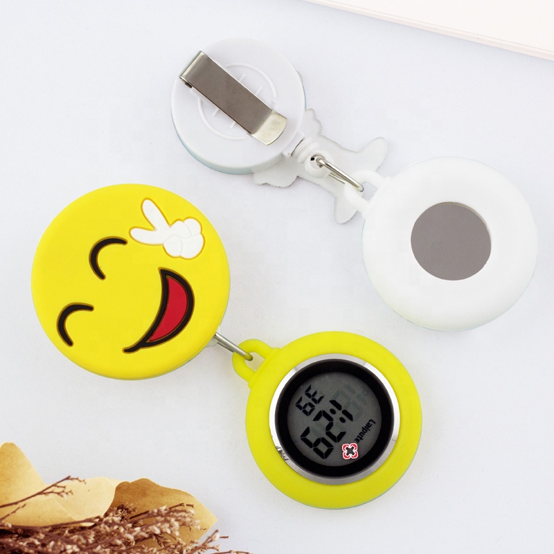 Multicolor Watch Silicone OEM Customized Stretchable Nurse's Brooch Watch