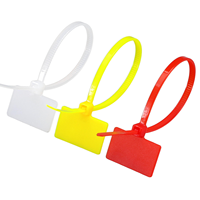 Attaches-câbles à étiquettes, serre-câbles autobloquants en nylon 66 multicolores, attaches-câbles en plastique durable pour l'identification des fils et câbles