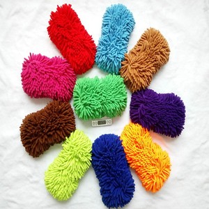 Éponge de lavage auto en chenille, rectangulaire, fibres fines, peluche longue et courte pour le nettoyage des voitures - Product Image 2