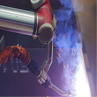 Robot collaboratif à 6 axes, charge lourde de 12 kg, portée de 1327 mm, haute précision, cobot industriel, atelier automatisé, soudage des métaux, moteur