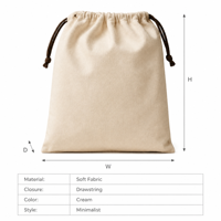 Bolsa de Algodón Resistente con Cordón, Ecológica y Reutilizable, con Cordón de Cuerda Resistente, Logotipo Personalizado, Bolsa de Regalo al por Mayor