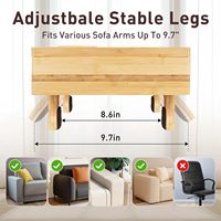 Bambus Sofa Tische Armlehne Sofa Couch Kleiner Tisch Geeignet für breites Sofa Handlauf Armlehne Tablett Handgrab Wohnzimmer möbel