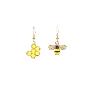 <strong>Bee</strong> Honeycomb Earrings for Women Simple Geometric Hexagon Honeycomb Beehive Dangle Earrings Dainty <strong>Bee</strong> Earrings Jewelry <strong>gift</strong> - Product Image 1