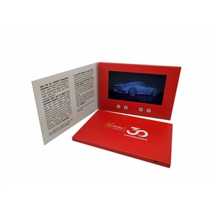 Tarjeta de Video LCD A5 de 7 Pulgadas de Alta Calidad <span class=keywords><strong>con</strong></span> Diseño Rojo para Publicidad y Promoción - Product Image 6