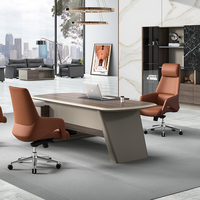Chaise de bureau exécutive en cuir avec soutien lombaire, chaise de direction ergonomique, base en aluminium, chaise de bureau réglable