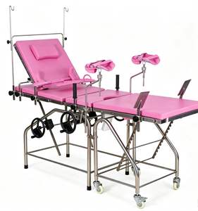 MT MEDICAL Sedia per Esami Ginecologici e Ostetrici in Acciaio Inox, Tavolo per Esami Chirurgici, Letto per Parto - Product Image 1