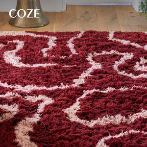 Alfombras Modernas Afelpadas Antideslizantes Hechas a Mano con Pelo Alto <span class=keywords><strong>y</strong></span> Material de Seda Láctea Suave para Dormitorio <span class=keywords><strong>y</strong></span> Sala de Estar - Product Image 5