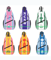 Sac de Poitrine de Sororité en Gros, Sac à Dos de Sport et de Voyage, Sac à Bandoulière Personnalisé, Cadeau de Fraternité, Tendance Décontractée pour Hommes et Femmes