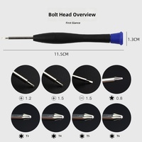 Kit de réparation et de démontage de smartphones 8-en-1 en boîte, 8 pièces, pour smartphones Android et Apple, modèle en acier 45 A13