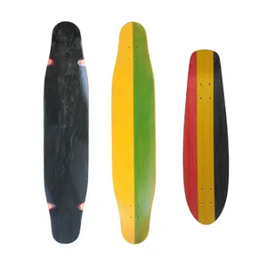 YAFENG 7 layer maple deck longboard skateboard 34mm maple wood skateboard deck 22 inch deck cruiser Double Rocker skateboard