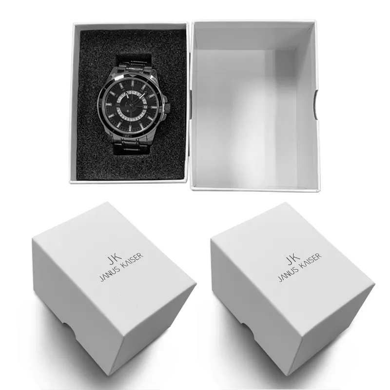 Jk Horloge Doos Papier Lederen Horloge Case Container Oem Logo