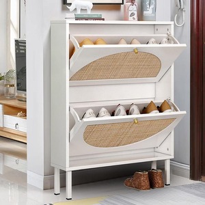 <span class=keywords><strong>Mueble</strong></span> Zapatero de Roble Blanco para Entrada, <span class=keywords><strong>Mueble</strong></span> de Almacenamiento para Sala de Estar, <span class=keywords><strong>Recibidor</strong></span> y Entrada de Casa u Hotel - Product Image 5